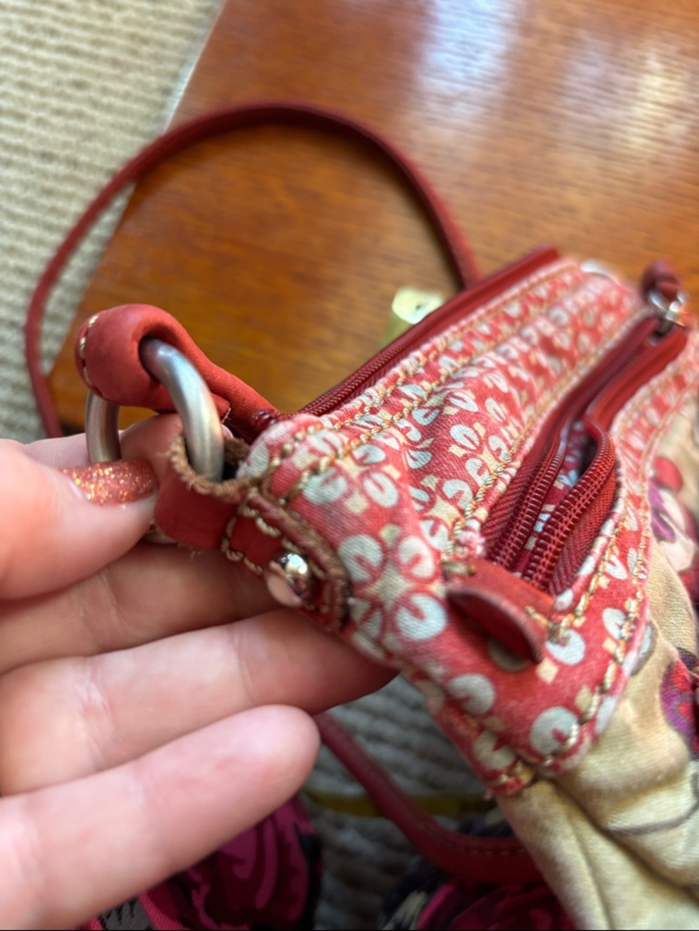 FOSSIL Shoulder purse. Small. Floral design. Cross body. - Picture 9 of 10